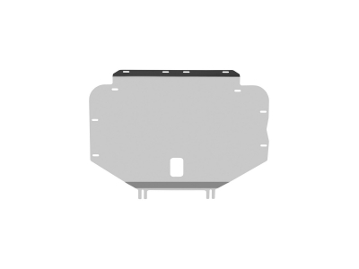 Защита картера и коробки передач (с креп.) для HONDA Vezel (2013-2021) 1.5 гибрид АТ FWD правый руль (алюминий, 3 мм) / Хонда Везел